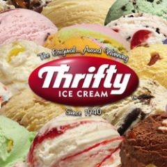 Watch me scoop Butter Pecan ice cream with a Thrifty Ice Cream