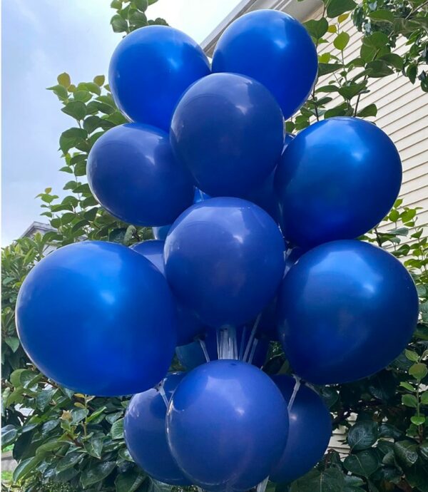 12 inch latex balloon with helium  and ribbon - Image 2