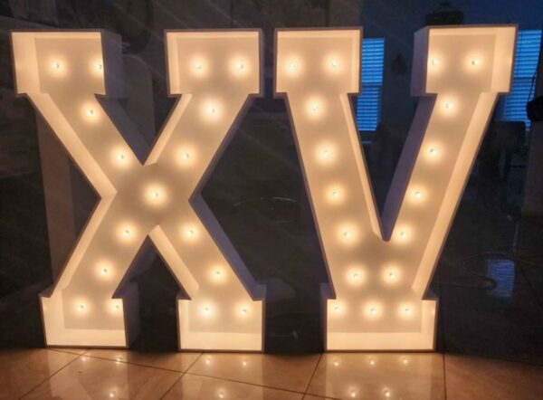 Marquee letter lights