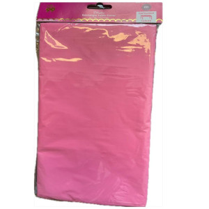 Rectangular plastic table covers different colors size 54” x 108” - Pink