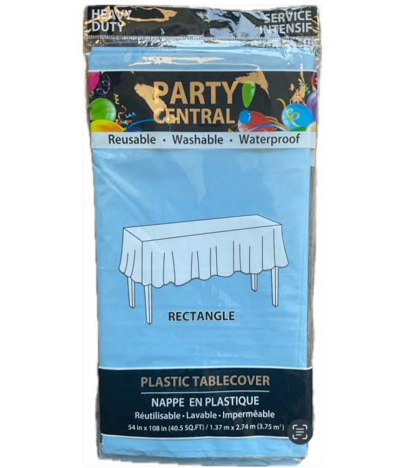 Rectangular plastic table covers different colors size 54” x 108” - Image 6